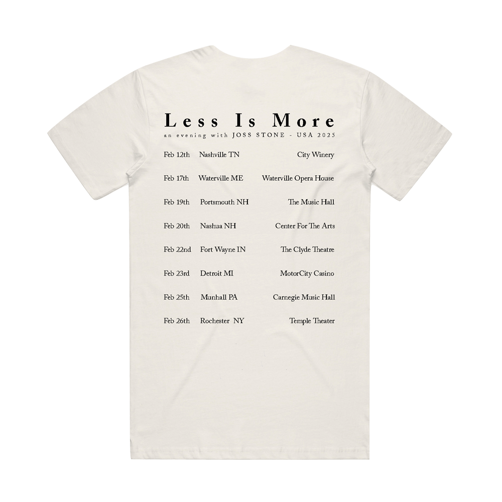 Less is More Feb 25 Tour Tee - Bone